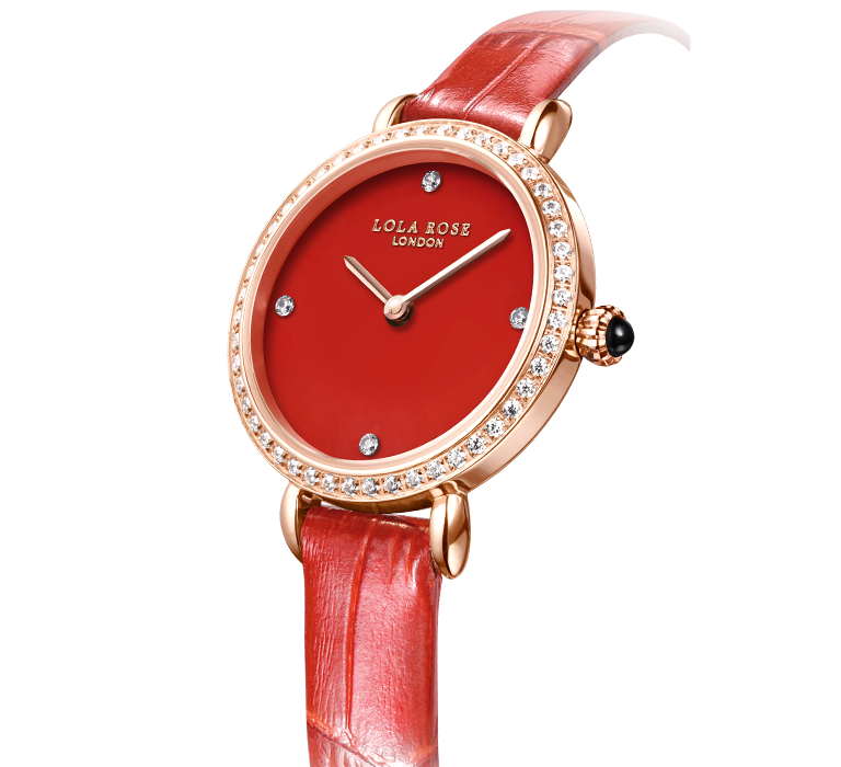 Carnelian Watch With Zircon