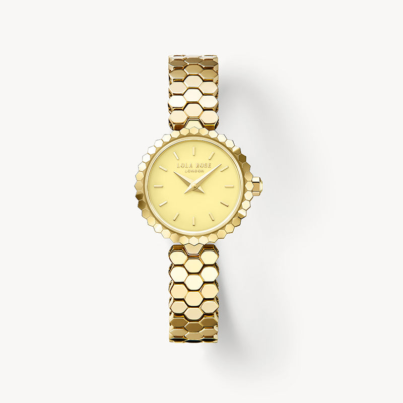 New Honeycomb Yellow Onyx Watch