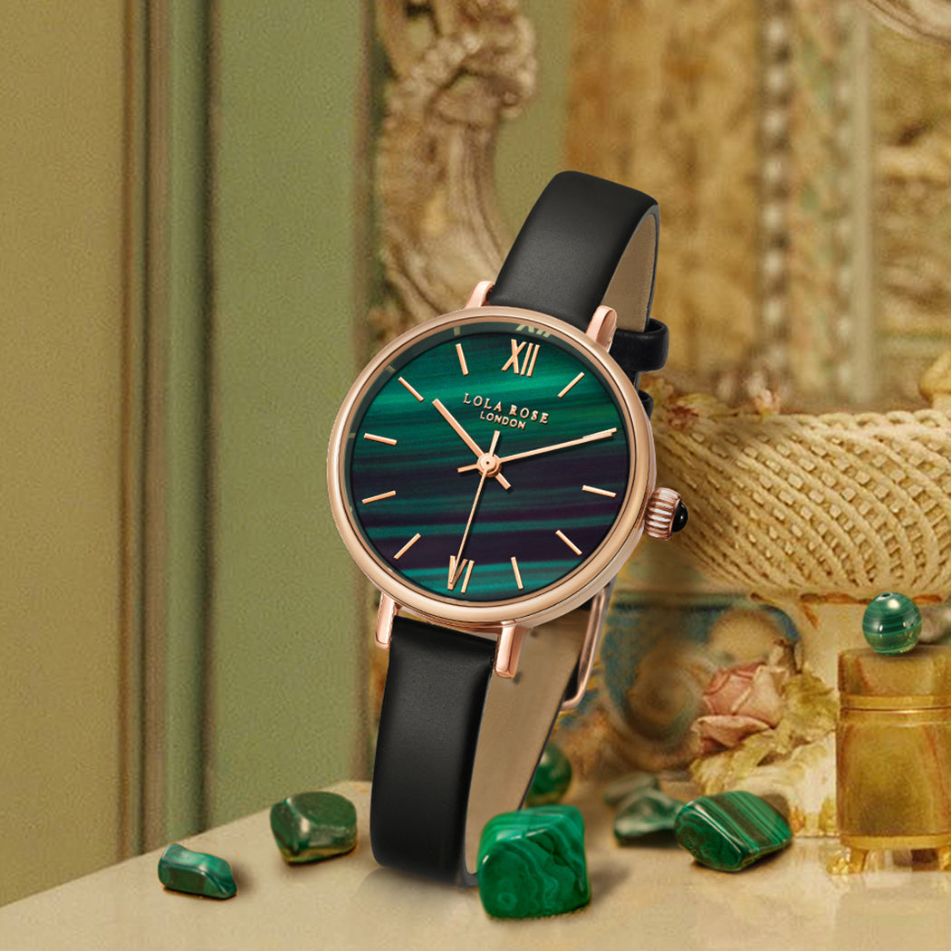 Malachite Textured Watch