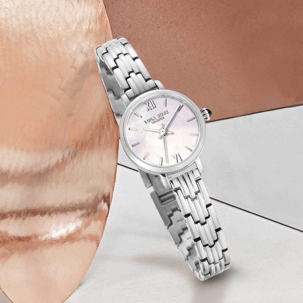 Silver Mother of Pearl Watch