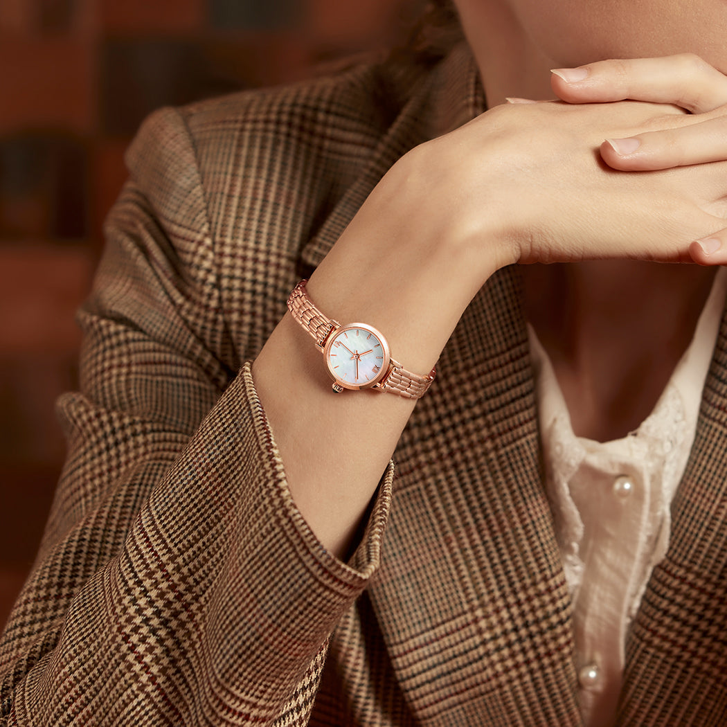 Rose Gold Mother of Pearl Watch