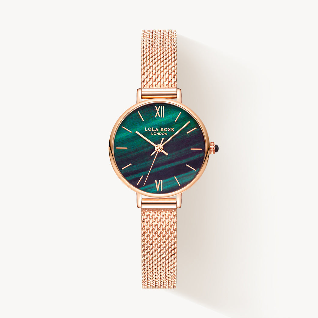 Malachite Textured Watch