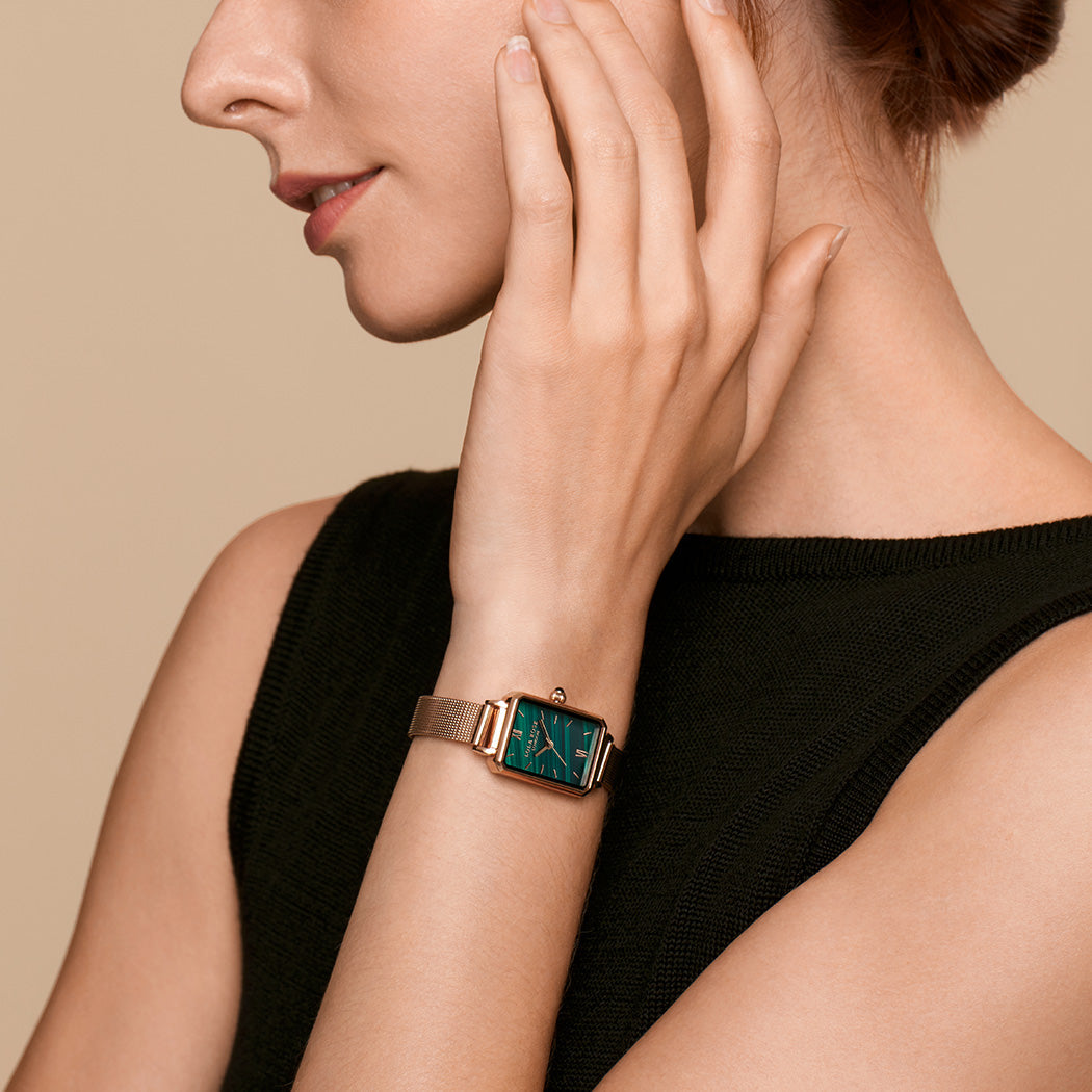 Malachite Textured Watch