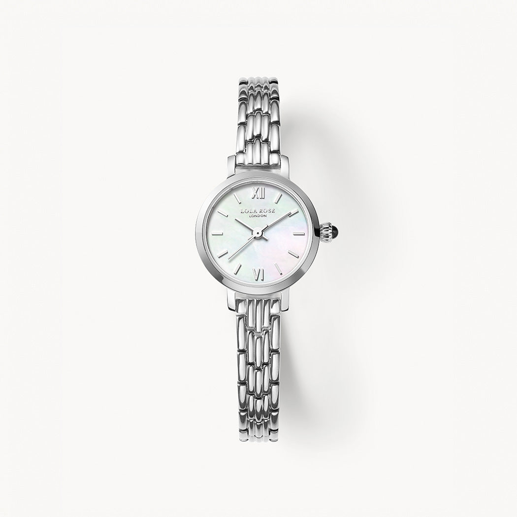 Silver Mother of Pearl Watch