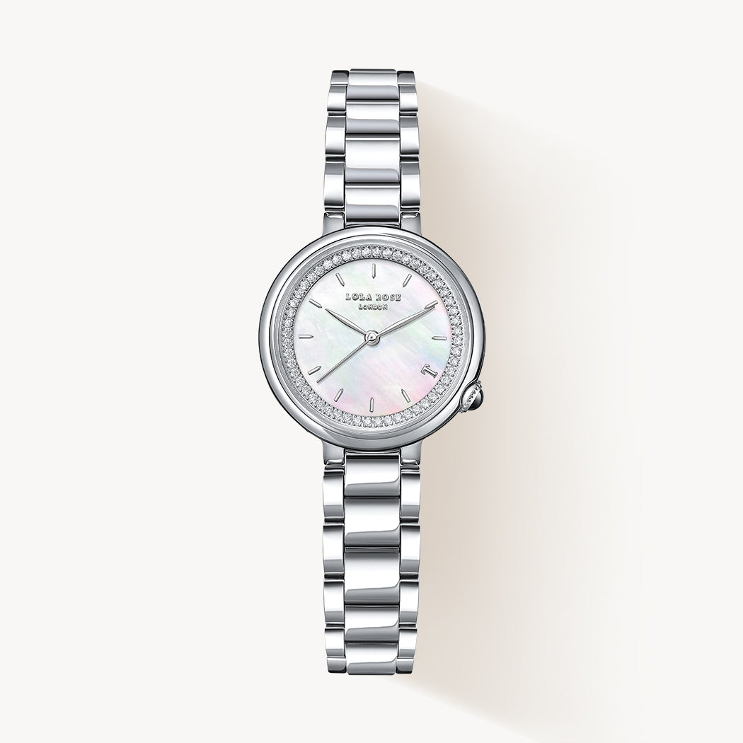 Mother of Pearl Watch With Zircon